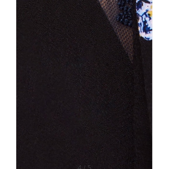 Free people dress size 2 new black floral - Picture 4 of 4